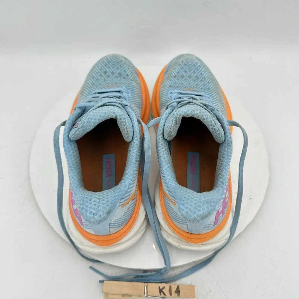 Hoka One One Clifton 9 Women Size 8B 1127896-ABIW Airy Blue Ice Water Shoes - Picture 9 of 11